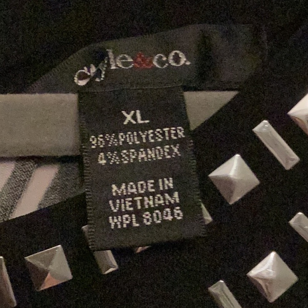 Style & Co. Black and White Geometric Maxi Dress - Picture 5 of 11